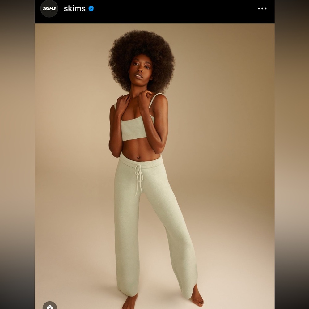 SKIMS light cozy set- mint green